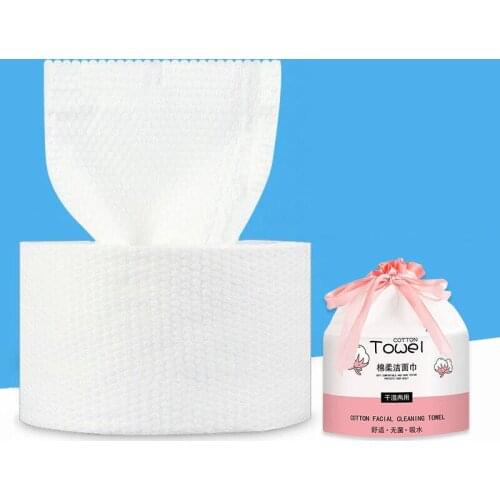 200g Disposable Cotton Face Clean Face Towel Soft Skin Care Wipes Makeup Cleaning Wash Cloth Roll Cotton Tissue 20x20cm