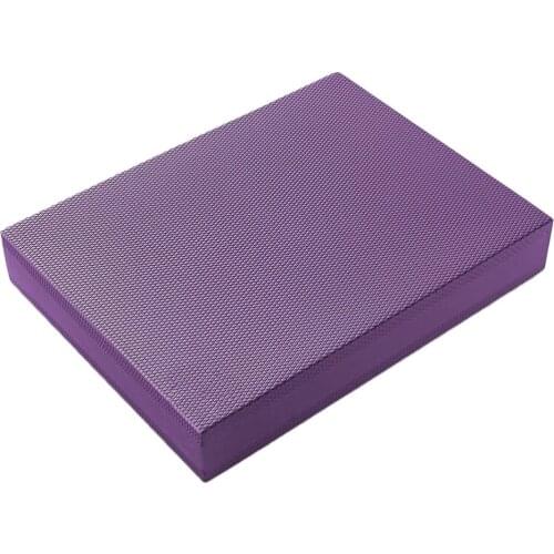 Portable TPE Balance Pad Non-slip Yoga Cushion Stability Mobility Balance Trainer for Core Training Physical Yoga (Purple)
