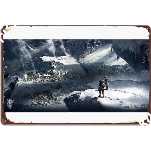 Frostpunk Poster Metal Plaque Wall Cave Wall Garage Decoration Printing Tin Sign Poster