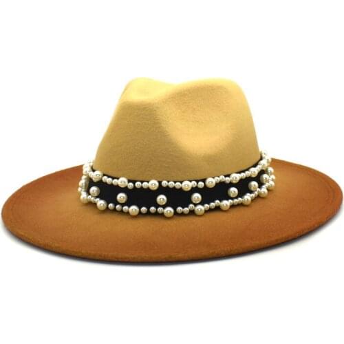 New Imitation Woolen Women Men Ladies Fedoras Winter Autumn Top Hat Jazz Caps European American Round Caps Bowler Hats