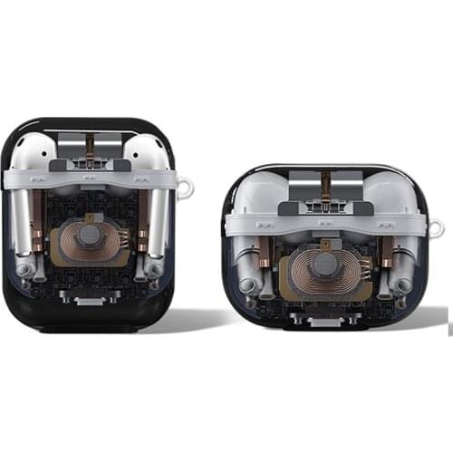 Silicone Case For Airpods Pro For Airpods 1/2 /3 Bluetooth earphone Printing Disassemble Pattern Protective Case Accessories