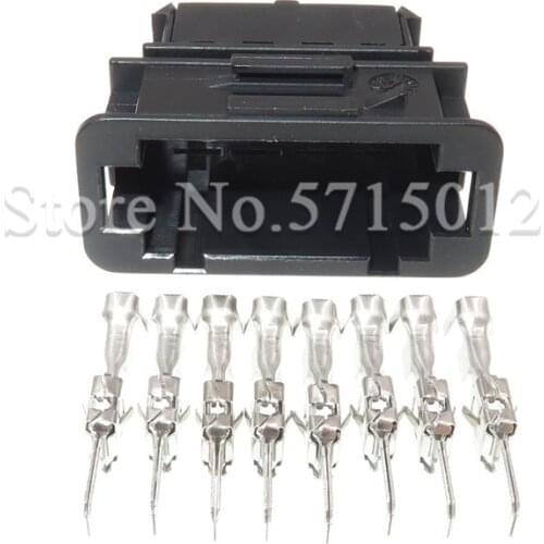8 Hole 1J0972784 6.3mm Auto Electric Wiring Cable Connector Male Socket With Terminals 1J0 972 784 For VW
