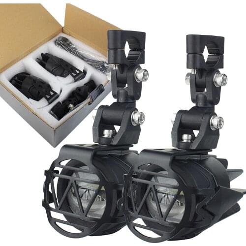 LED Auxiliary Fog Light Spot Beam Lamp Aluminum Alloy With Wiring Harness Switch Cable For BMW R1200GS F800GS