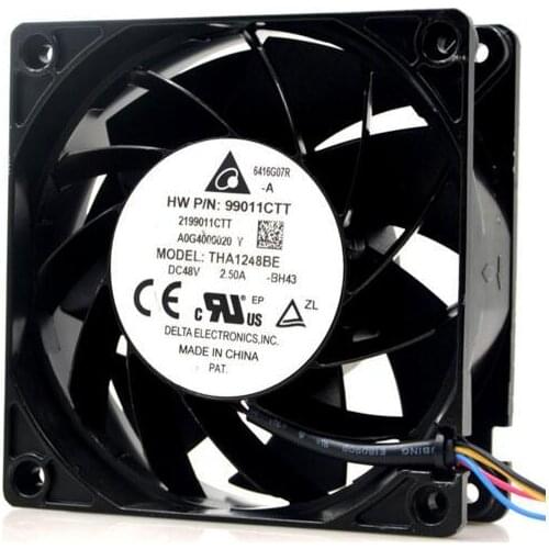 THA1248BE 12038 120x120x38mm DC 48V 2.5A 12CM 4-Line Metal Frame High Speed Fan