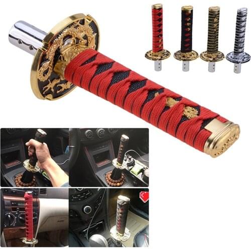 Universal Samuria Sword Handle Gear Shift Knob Manual Transmission Shifter Lever Stick 150mm