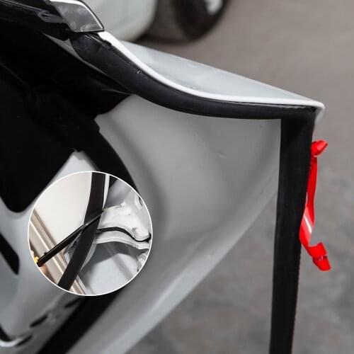 Vxvb New For Tesla Model 3 Accessories 2021 Model3 Car Door Seal Kit Doors Trim Edge Moulding Seal Strip Wind Noise Reduction