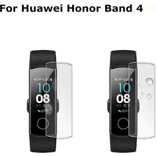 Protective Film For Huawei Honor Band 4 Band4 Smart Wristband Full Screen Protector Cover Skin Anti-shock Soft HD Ultra Clear