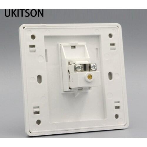 1 Port Antenna TV Wall Panel ATV Faceplate 86x86mm