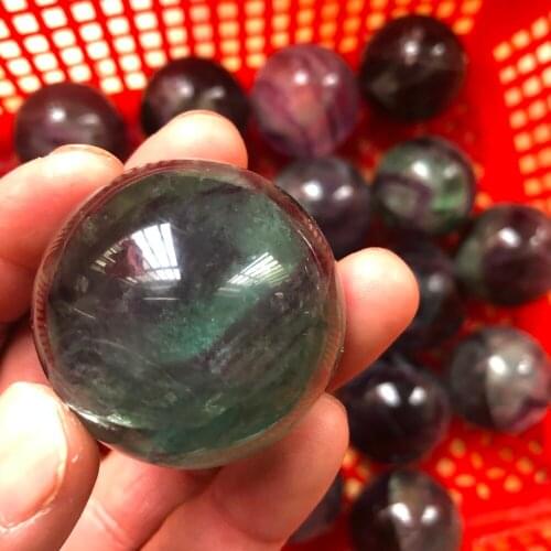 1pcs 40mm Beautiful Natural Fluorite Crystal Sphere Ball Gemstone Great for Meditation Home Decoration Chakra Reiki Stone