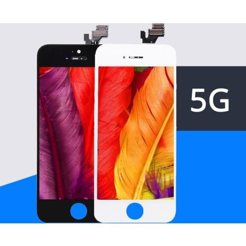 10PCS/LOT AAA No Dead Pixel pantalla ecran for IPhone 5 LCD Display Touch Screen Digitizer Assembly Replacement Black or White