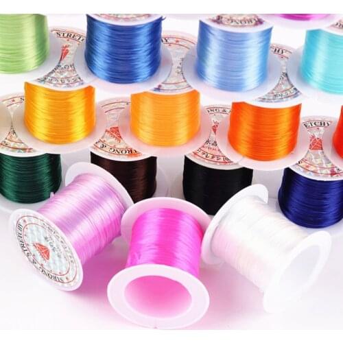 10yards/Roll 0.7mm Transparent Elastic Rope Round Crystal Line Rubber Cord For Jewelry Making Supplies DIY Beading Bracelet
