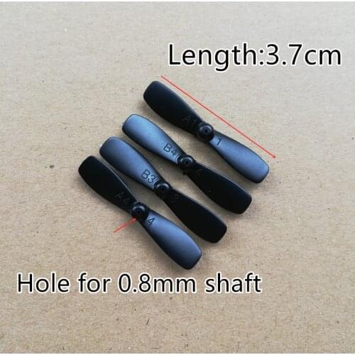 3.7*0.8cm 4cm 37mm Length 0.8mm Hole Main Blades Props Propellers For R/C Spare Parts Helicopter Quadcopter Access
