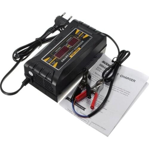 Automatic Full Smart 12 V 6A Lead Acid / GEL Car Battery Charger with LCD Display Quick Charger NJ88