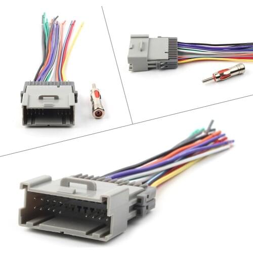 Car Stereo Radio Wiring Harness Antenna Universal for Buick LaCrosse For Cadillac Escalade ESV EXT For Chevy GMC Pontiac