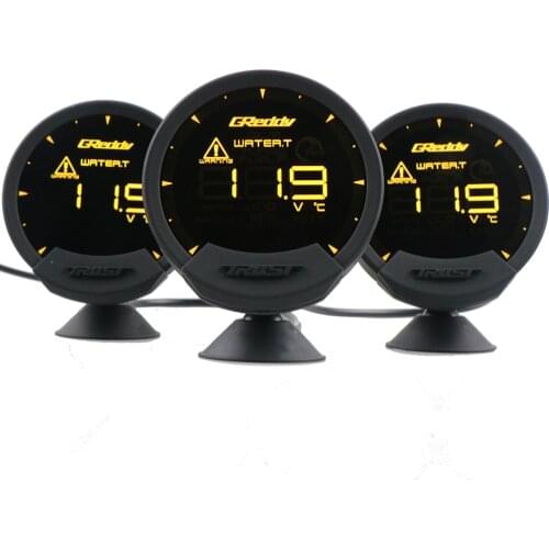Greddi Sirius LCD Car Gauge Boost Water Temp Oil Temp Oil Press RPM Speed Meter Fuel pressure Air-fuel ratio EGT 7 Colors Gauge