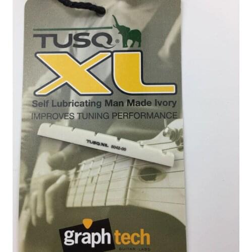 Graph tech TUSQ XL guitar flat nut white 42mm BQL-5042-00 Slotted Flat Bottom Accessories Parts for Strat Guitar