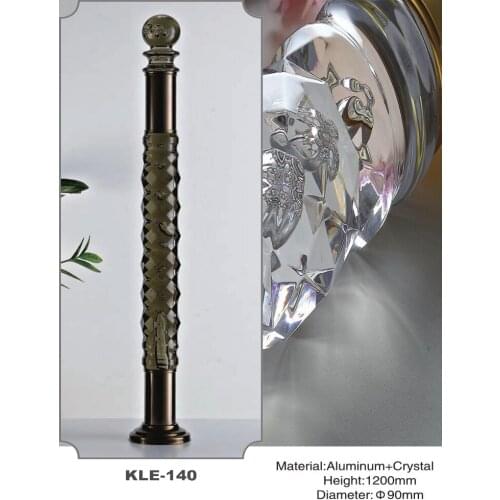Freeshipping 1200mmDIA 90mm 140141 Acrylic PMMA Royal Pantinated Decorative Modern Luxury Column Pole Pillar Baluster King Post