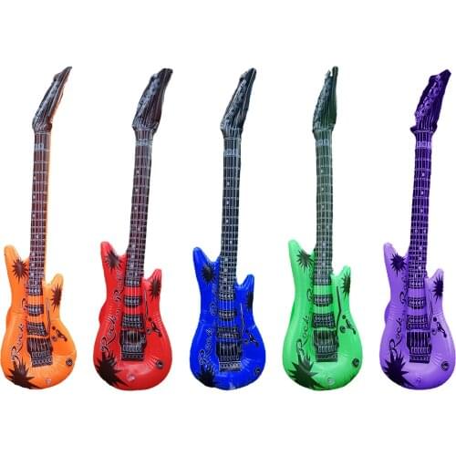 Large Inflatable Blow Up Air Guitar Kids Toy Fancy Dress Party