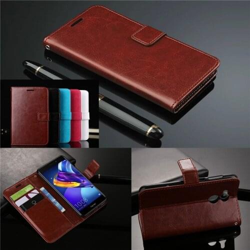 Wallet PU Leather Case For Honor 6C Pro 8A 8C Flip Cover Magnetic Book Protective Honor 10i Play View 10 20 Nova 3 3i Flip Case