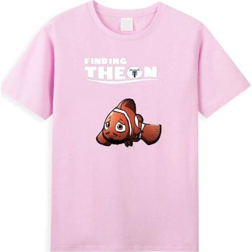 Disney Finding Nemo T Shirt Men Funny Cartoon Print Edgy Design Mens T-shirt Summer Cotton Clothes Male Hip Hop Cool Streetwear