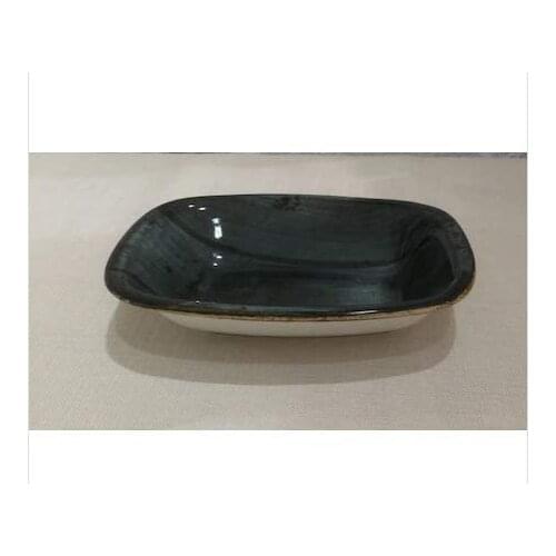 By Bone Balance 16 cm Oval Plate Black