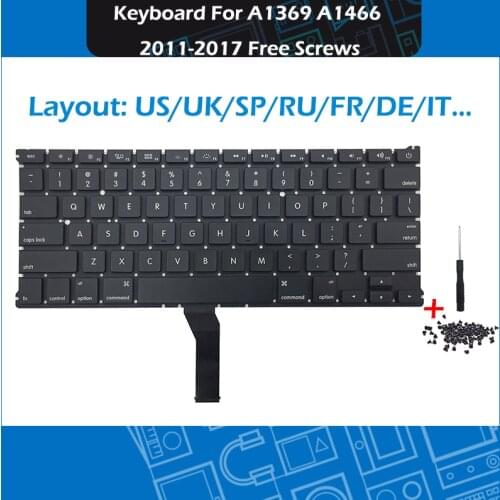 2011-2015 A1466 Replacement Keyboard PT Portuguese NO Norwegian HU Hungarian CH Swiss for Macbook Air 13" A1369 A1466 Keyboard