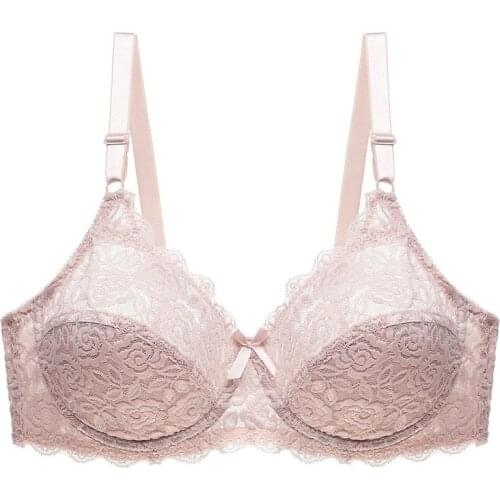 Lace Plus Size Bra Sexy Ultrathin Lingerie Underwear Big Size Bras For Women Comfort Bralette Female Brassiere 110CD Cup Quality