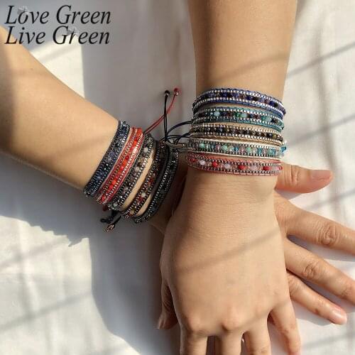 Плетеные браслеты LOVE GREEN LIVE GREEN China At AliExpress