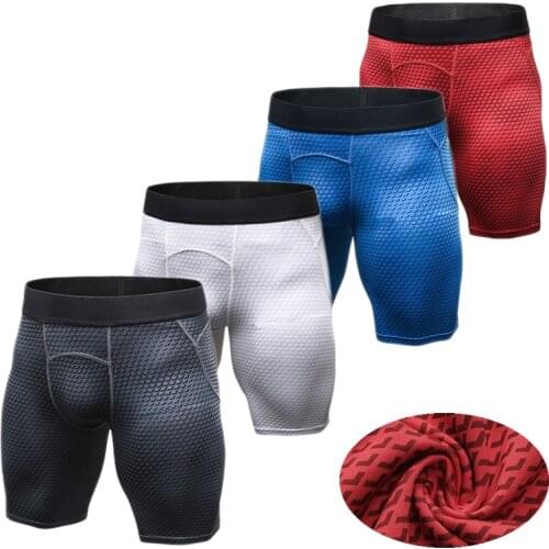 Lovmove Men Compression Running Tights Shorts Gym Fitness Short Pants Male Bodybuilding Tights Breathable Quick Dry Shorts