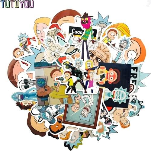 PC2135 35pcs/set Cartoon Scrapbooking Stickers Decal For Guitar Laptop Luggage Car Fridge Graffiti Sticker