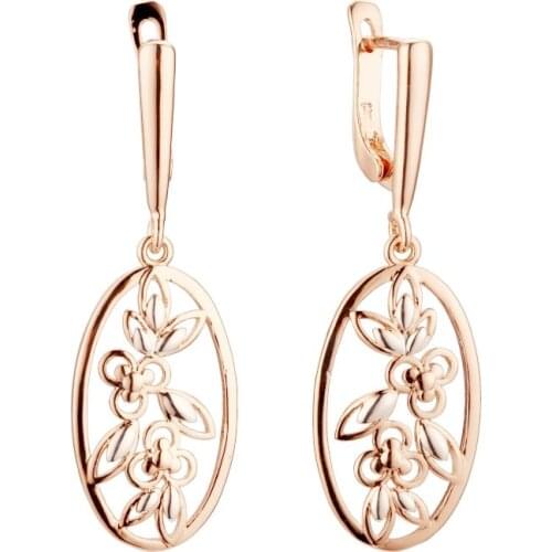 Long New Fashion Earrings 585 Gold Silver Color Jewelry Luxury Leaf Shape Women Drop Earrings Designs for Women