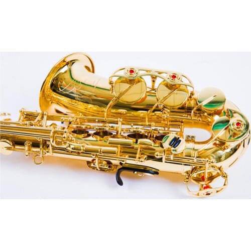 Professional Alto Saxophone YAS-62 Gold Key Super Musical instrument High Quality Electrophoretic Gold Sax Mouthpiece Gift