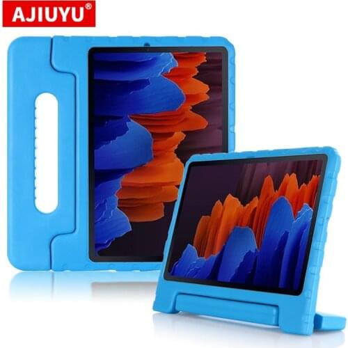 Child Tablet Shockproof Case For Samsung Galaxy Tab S7 Plus 2020 T970 T975 Silicone Cover For Galaxy Tab S7 Plus 12.4" EVA Cases