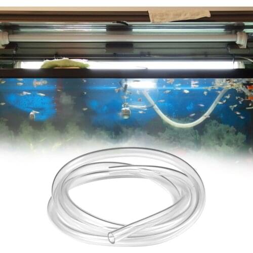 Transparent Aquarium Pipe Fish Container Pond Pump Tube Oxygen Pump Hose Pipe Air Bubble Stone Fish Accessories