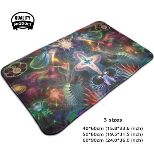 Psychedelia 10 Soft House Family Anti-Slip Mat Rug Carpet Psychedelic Visionary Surreal Energy Awakening Consciousness