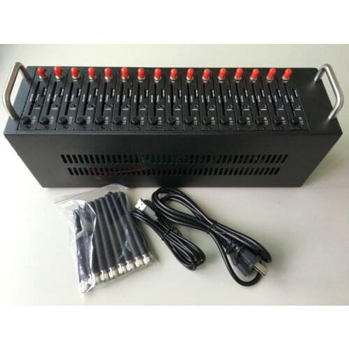 Q2303A GSM Modem Pool 16 ports Wavecom Module USB AT Commands Dual Band