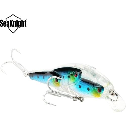 SeaKnight SK037 1PC Minnow Fishing Lure 10.2g 78mm 3.07in 0-1.0M Depth Floating Hard Bait 3D Eyes Sharp Hooks Artificial Bait