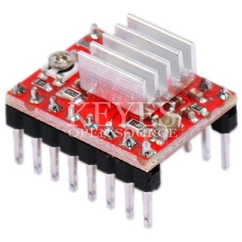 Glyduino 3D Printer Reprap Stepper Driver A4988 Stepper Motor Driver Module with Heat Sinks for Arduino for Raspberry pie