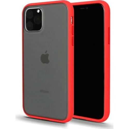 Ultra Thin Matte Hybrid Silicone Case For iphone 11 Pro X XR XS Max 6 6s 7 8 PLus Translucent Back Cover Contrast Color TPU Case