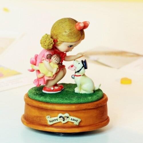 Rotating music box music box home decorations birthday wedding Christmas girlfriend gifts free shipping