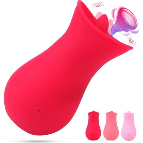 10 Speeds Tongue Licking Vibrator Sucking Vibrator Nipple Female Masturbator G Spot Clitoral Stimulator Adult Orgasm Product
