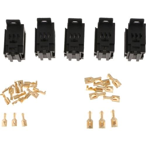 1 Pack / 5x Power Relay Socket Base & Terminals - Universal Fits