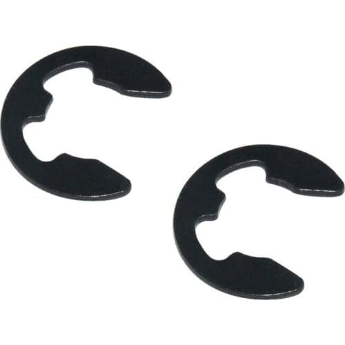 20pcs M12 M15 Black E-Type Retaining Ring Circlip Washers E-Clip Opening Split Washer