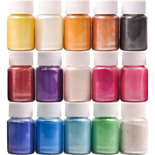 32 Colors for Soap Making/Soap Dyes/Nail Art/Eyeshadow DIY Mica Powder Pigment Supply Kit Powder Resin in Bottle Organized