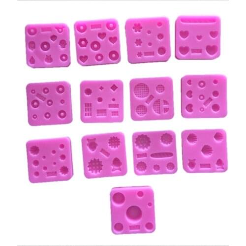 4*1CM DIY Sugar Craft Cake Vintage Petal Love Cake Silicone Mold Fondant Mold Cake Decorating Tools Gum Paste Mold