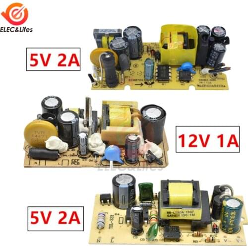 AC-DC 100V-240V to 5V 2A/2.5A 12V 1A Switching Power Supply Module Switch Overvoltage Overcurrent Short Circuit Dual Protection