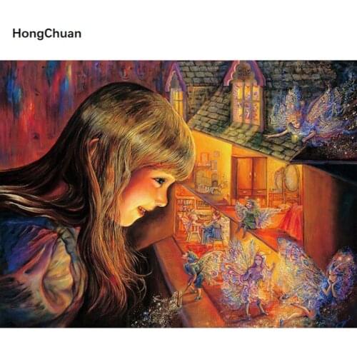 Elf Girl 5D Diamond Painting Full Square/Round Diamond Embroidery Handmade Rhinestone DIY Mosaic Home Decoration Mural