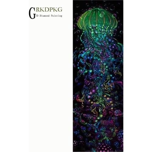 Animal jellyfis Diamond Embroidery 5d DIY Diamond Painting Cross Stitch Full Square Rhinestone Mosaic Unfinished Home Decoration
