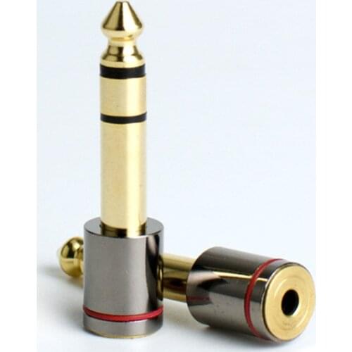 6.35mm To 3.5 mm Audio Converter Adapter 6.5mm 1/4" Male to 3.5mm 1/8" Female Stereo Headphone Plug For Microphone Amplifier