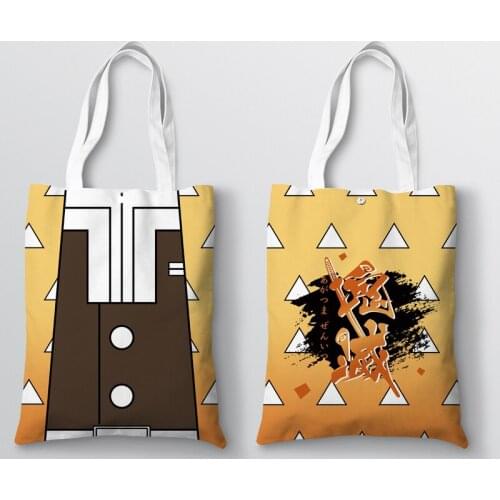 Demon Slayer: Kimetsu no Yaiba Canvas Bag Tomioka Giyuu Women Bags Shoulder Bag Handbag tote bag
